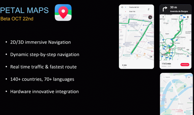 Huawei Petal Maps feature and download